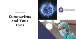 Featured Image Coronavirus and Your Eyes | AAO Handout