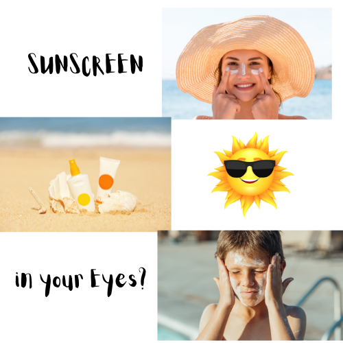 Article image for Sunscreen in your eyes.